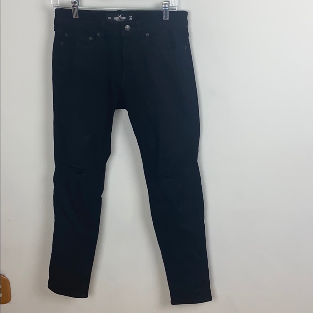 Hollister Black ripped Skinny Jeans